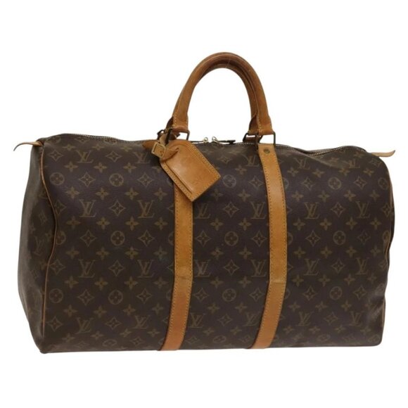 LOUIS VUITTON Monogram Keepall 50 Boston Bag M41426 LV Auth 136960 - Picture 1 of 16